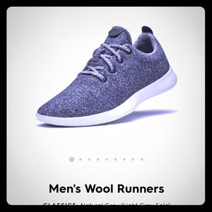 Mens Size 13 All Birds Wool Runner in Gray